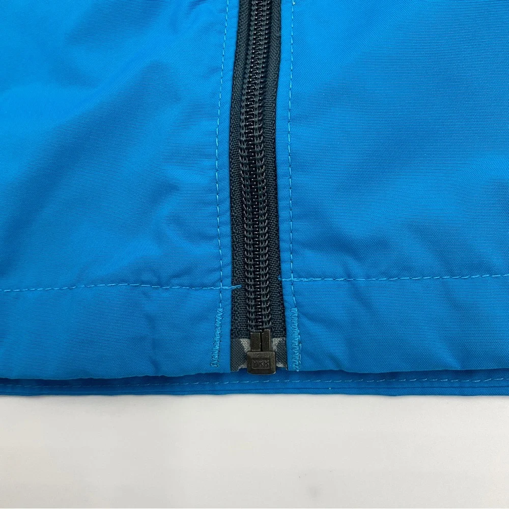 Columbia EUC Boys Girls Youth Hooded Zip Windbreaker Jacket Pockets Blue 18 / 20